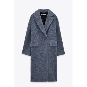 Zara Textured Weave Coat